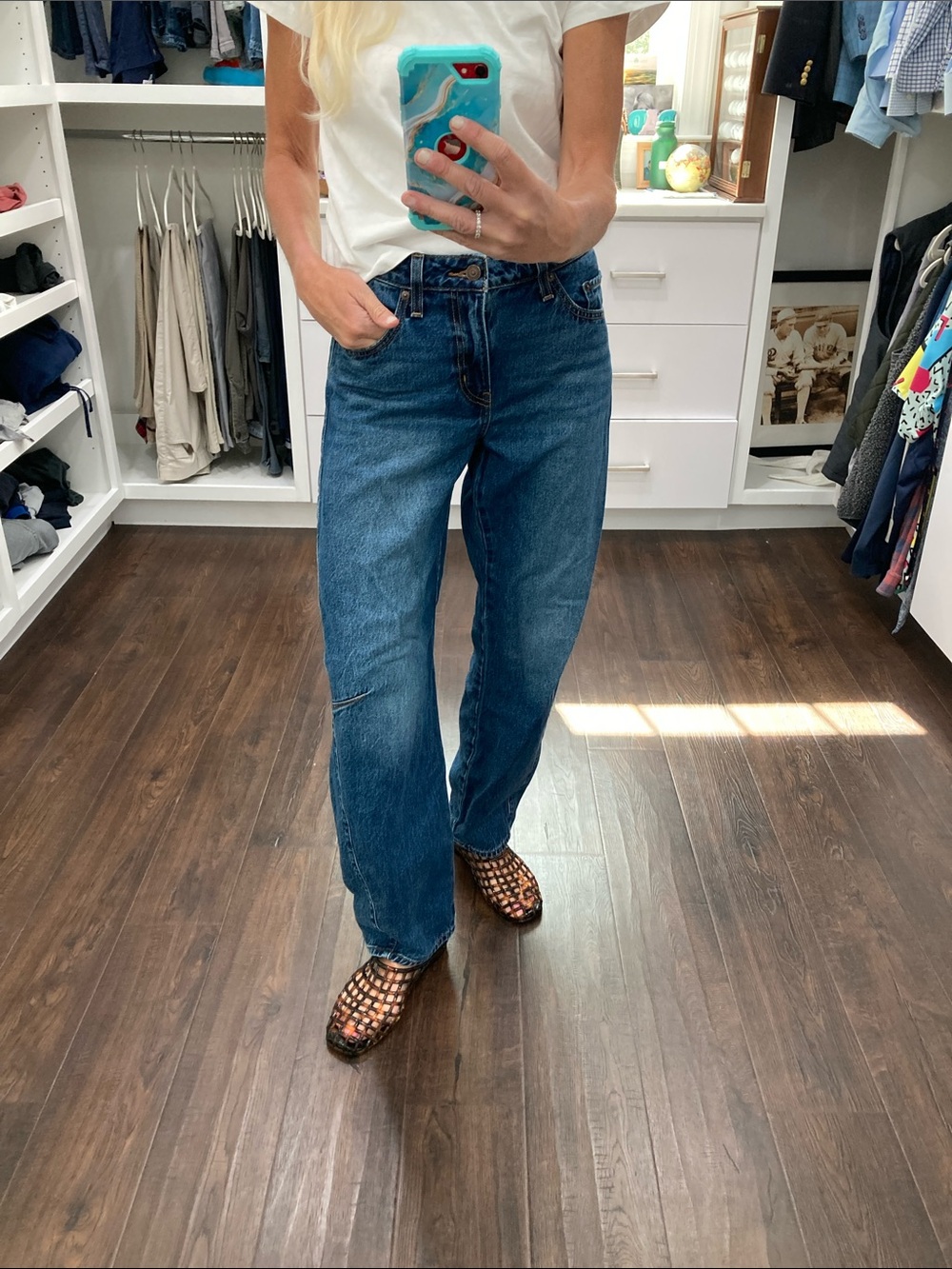Levi Barrel Leg Dark Blue Women's Jeans 25